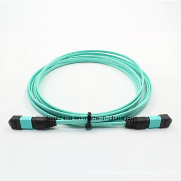 MTP/MPO Om3 12cores Fiber Optic Patchcord